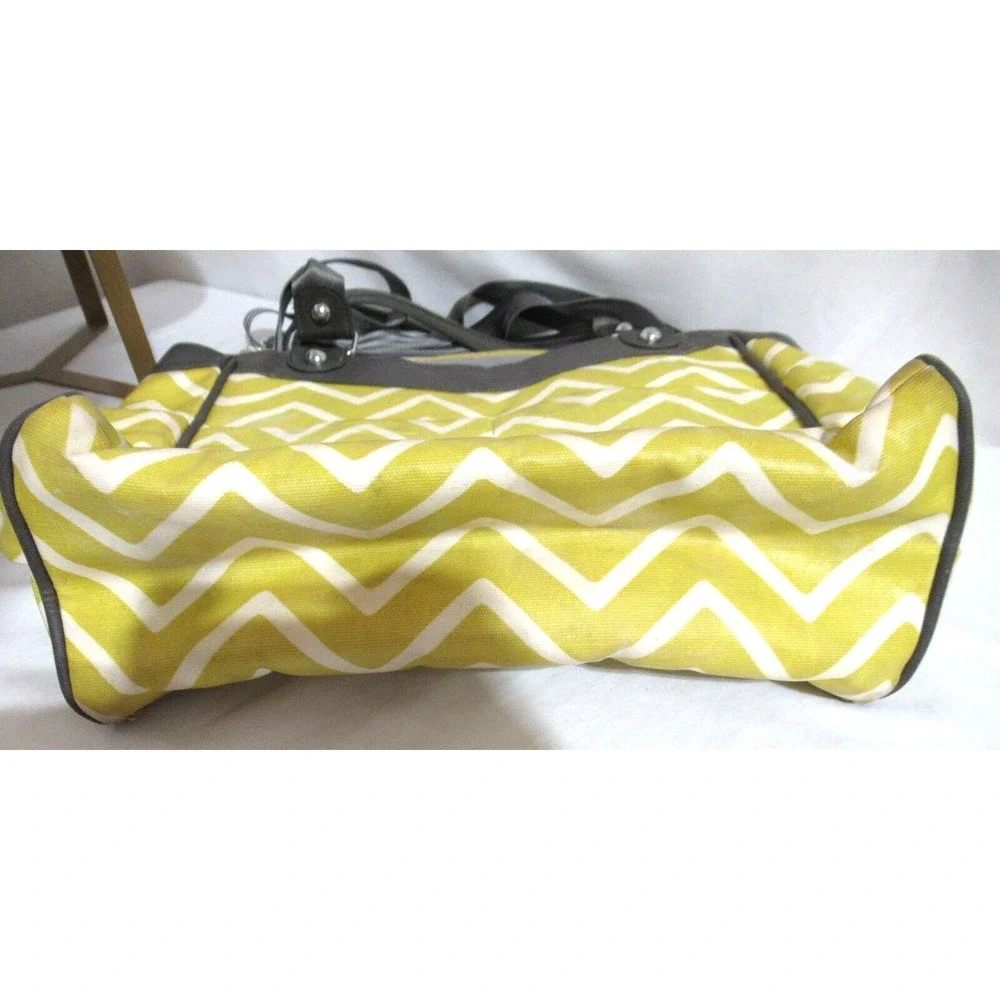 Petunia Pickle Bottom Yellow Canvas Baby Diaper Bag Unisex